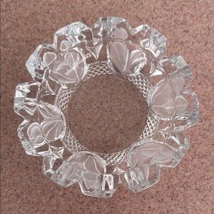 Mikasa Crystal Laurel Ashtray Vintage
